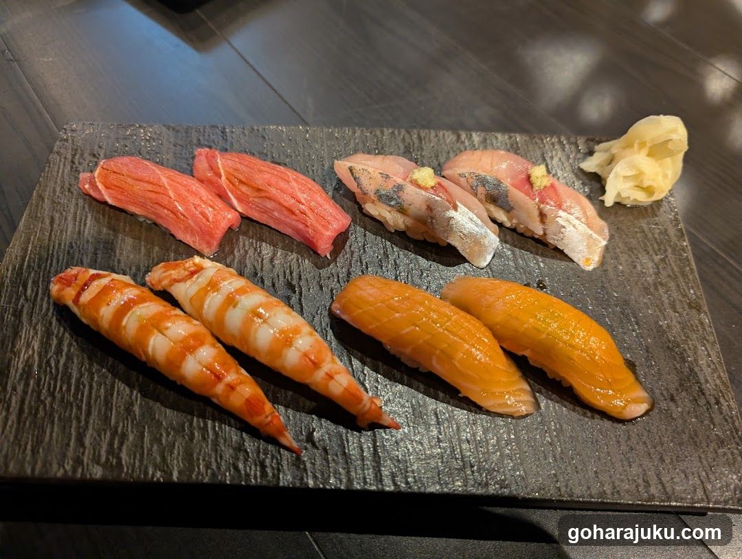 Sushi Platter on Slate Board