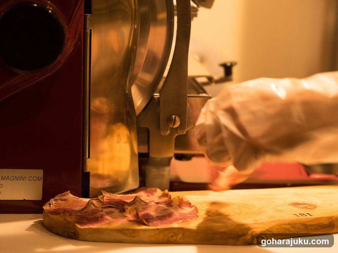 Sliced Meat on Cutting Board