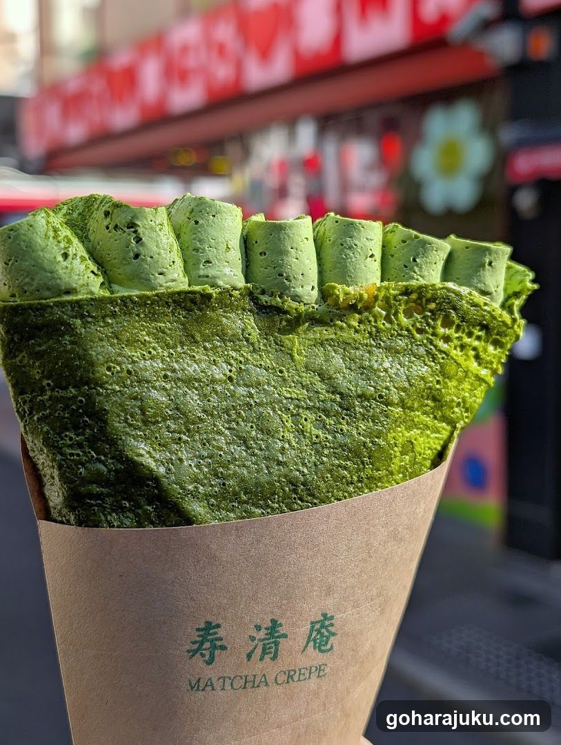 Matcha Crepe Kotobuki-sei-an Takeshita St. Harajuku