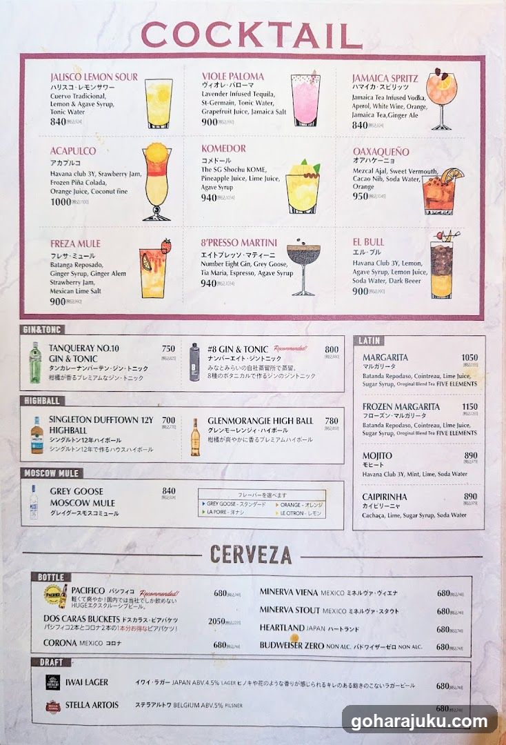 LAS DOS CARAS MODERN MEXICANO Y TACOS