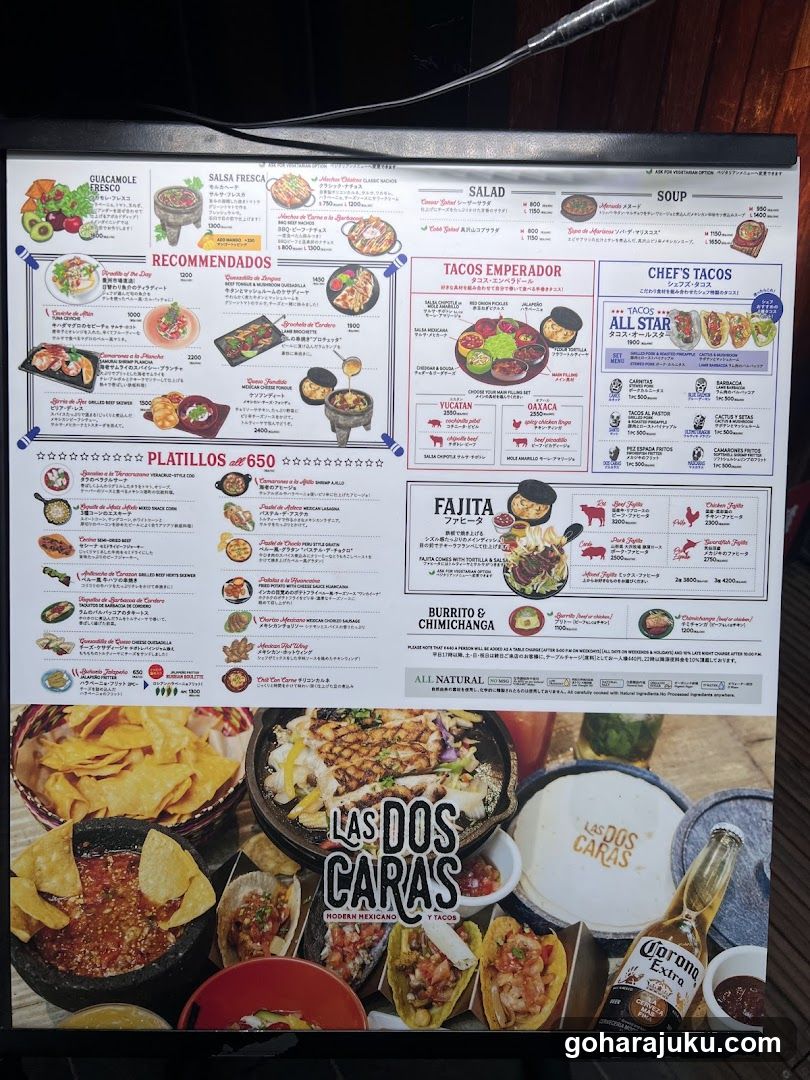 LAS DOS CARAS MODERN MEXICANO Y TACOS