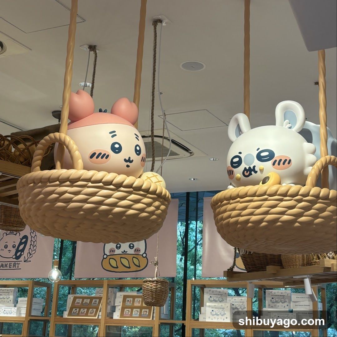 Hanging Basket Decorations in Store Interior