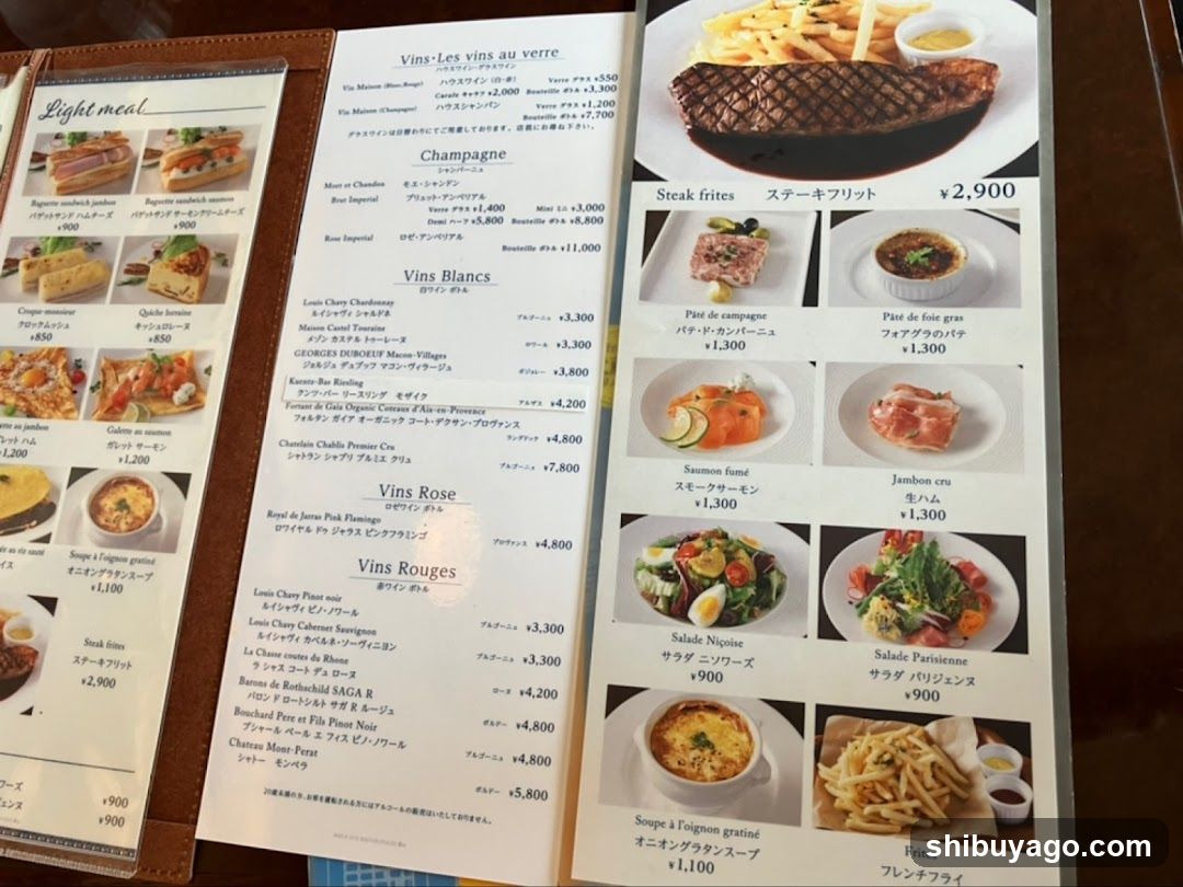 Japanese Restaurant Menu