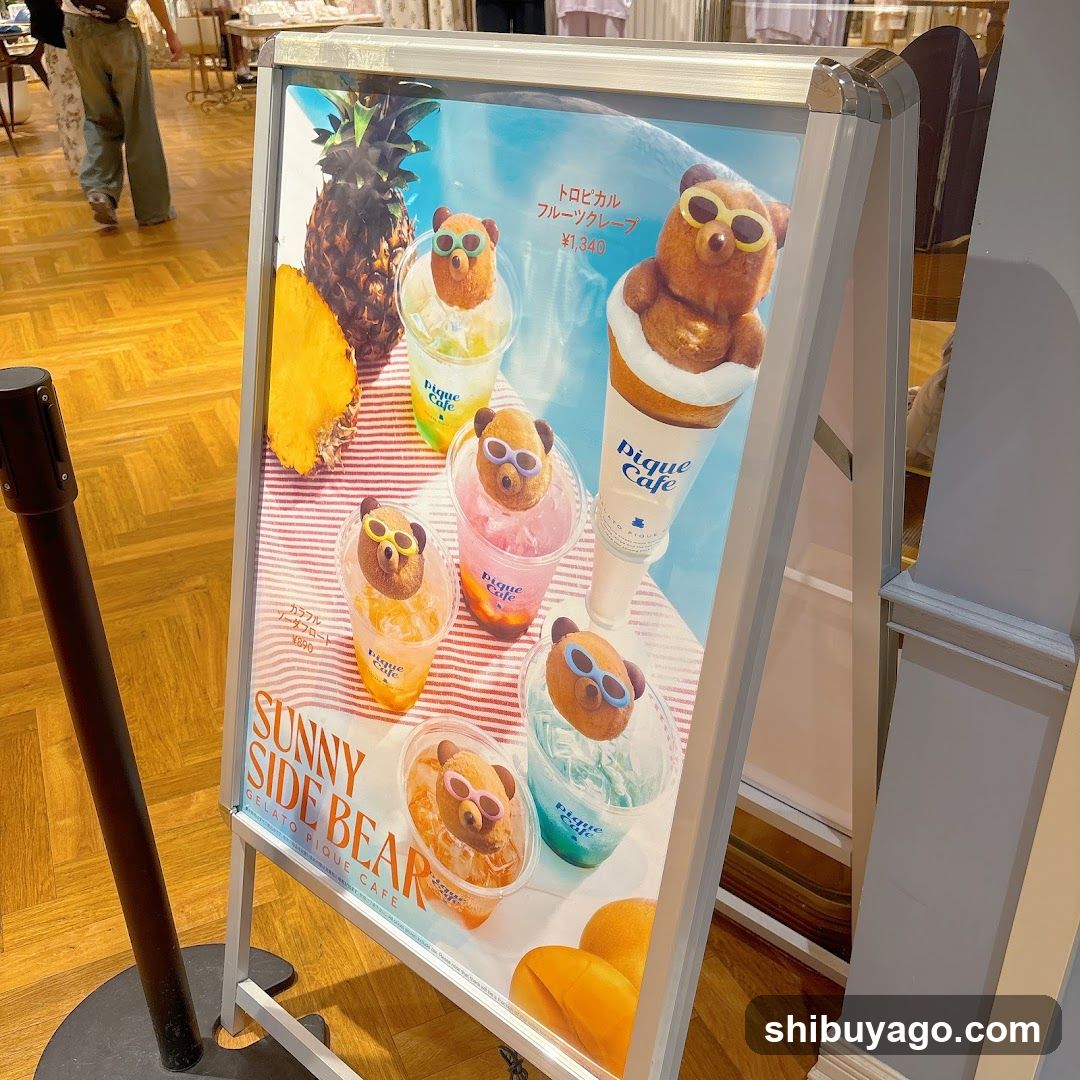 Sunny Side Bear Drink Advertisement