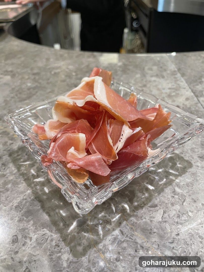 Sliced Meat in Glass Bowl