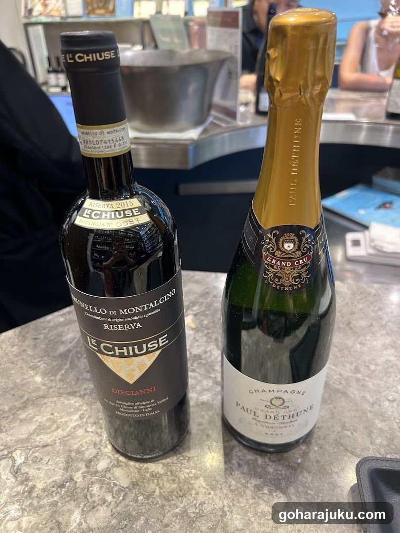Wine Bottles on Counter