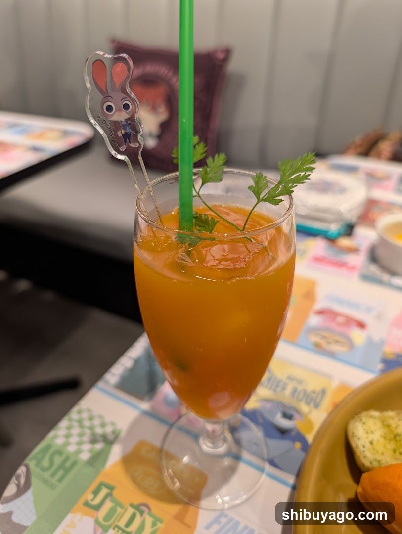 Zootopia Themed Drink and Table Setting