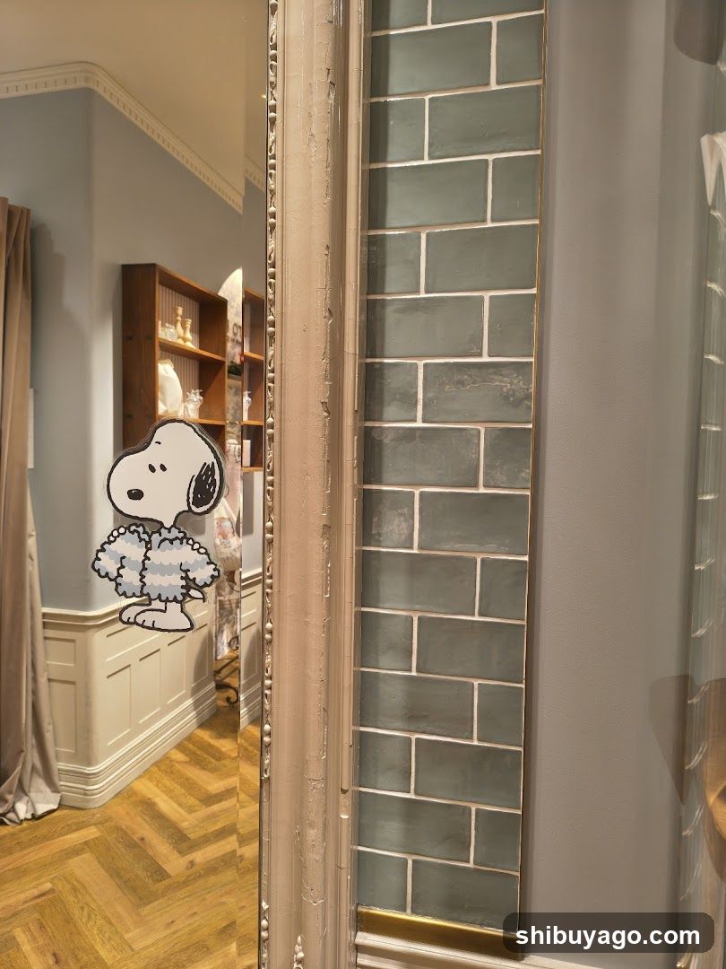 Snoopy in a shop interior