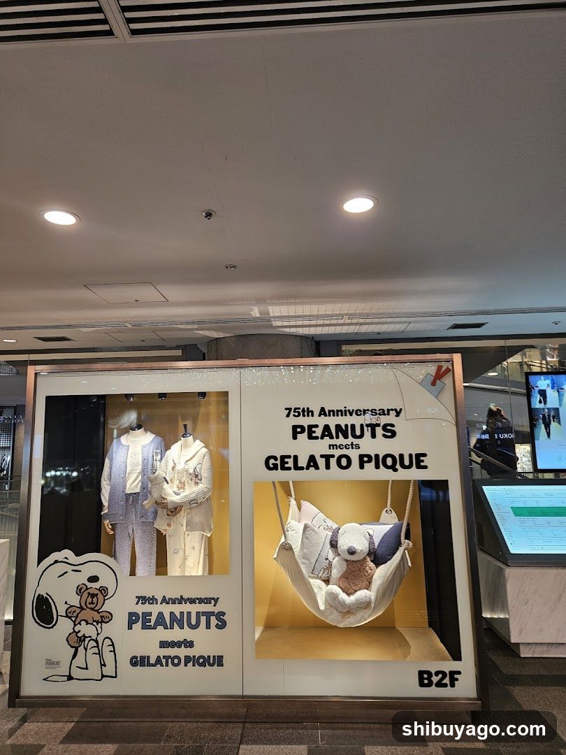75th Anniversary PEANUTS meets GELATO PIQUE display