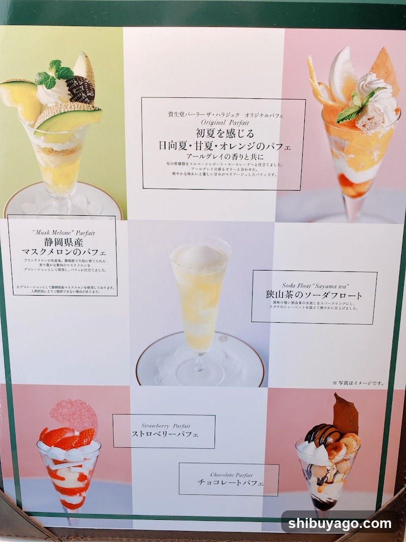 Parfait Menu Display