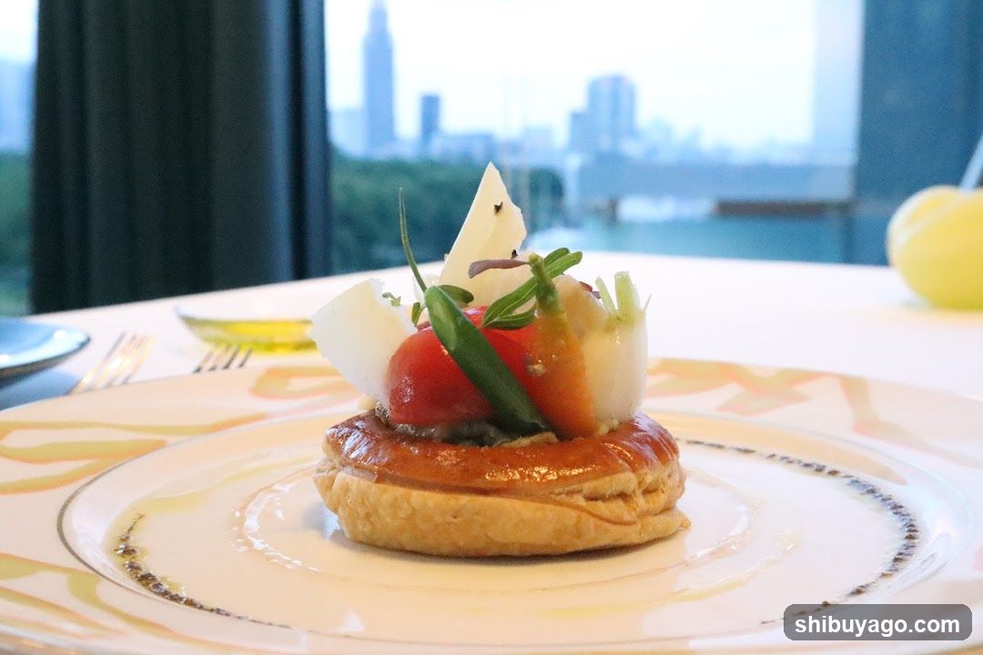 Elegant Dessert with Fruit and Cream