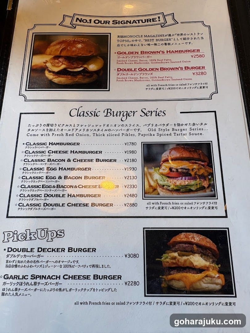 Burger Menu