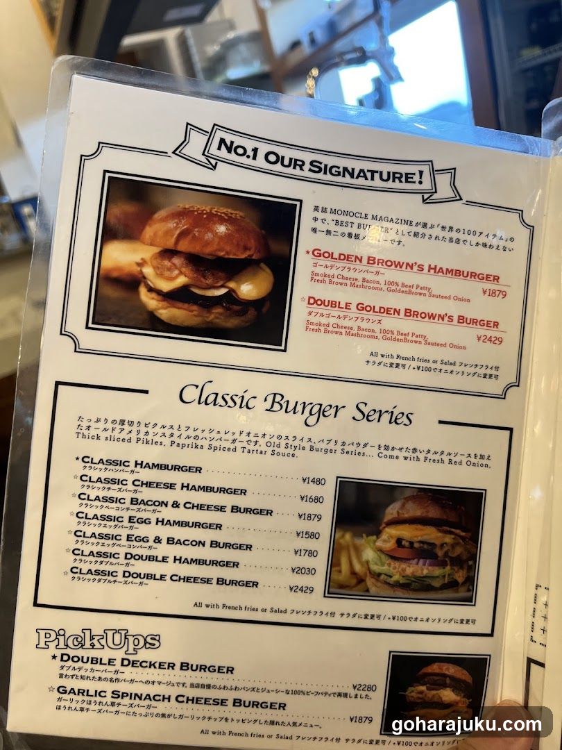 Burger Menu