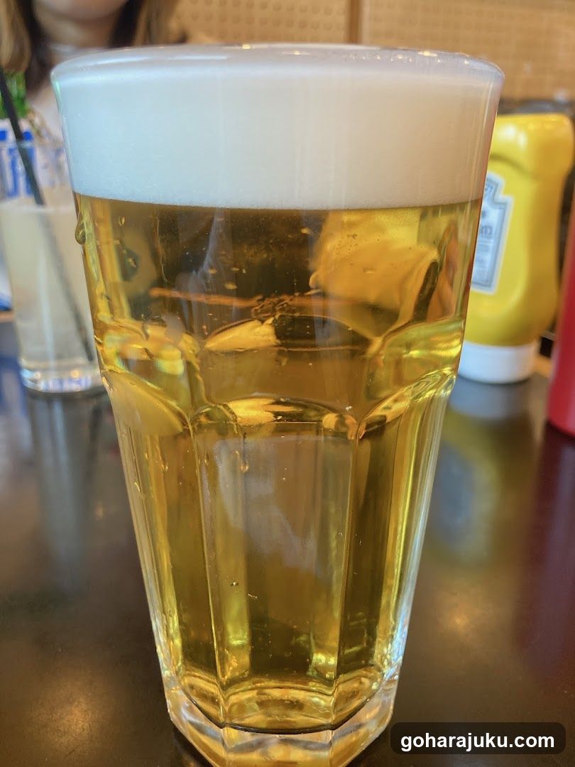 Glass of Beer with Foam