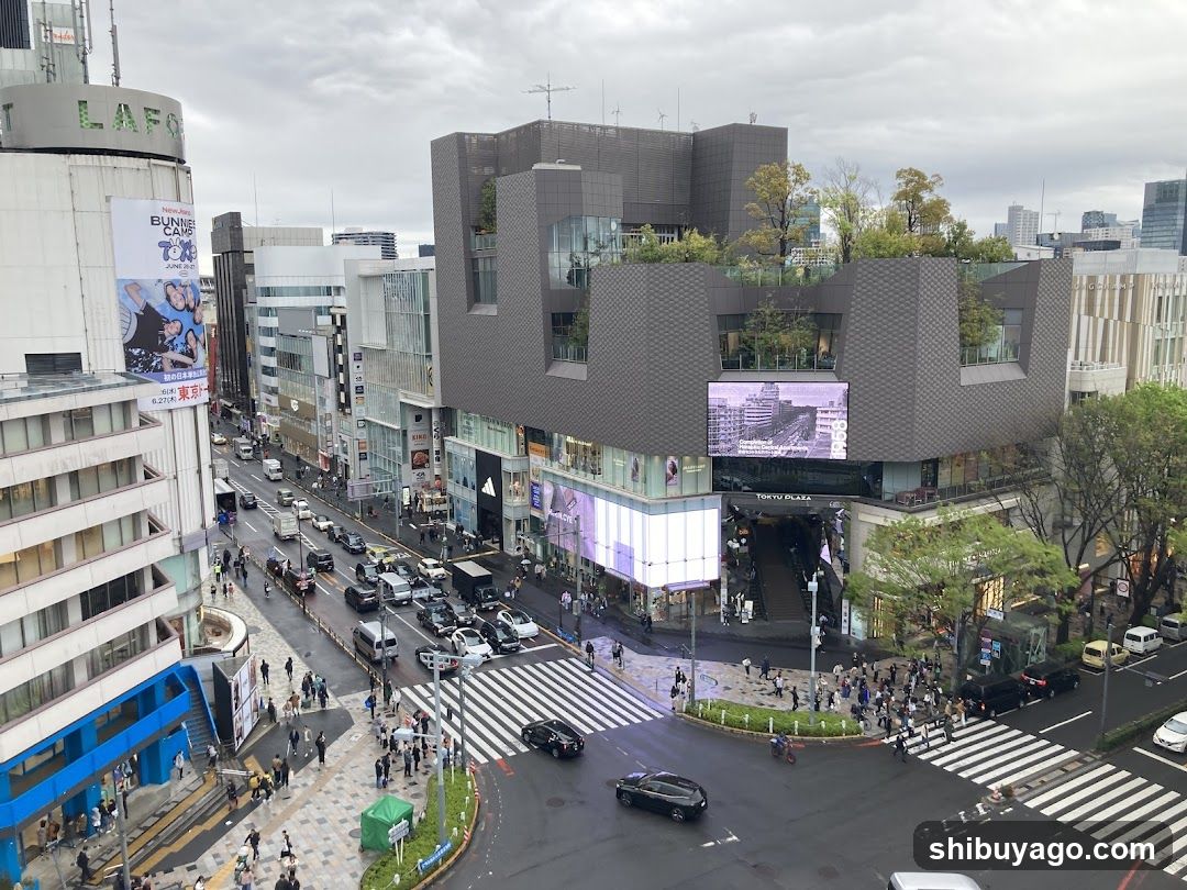 Urban Street Scene with Modern Architecture