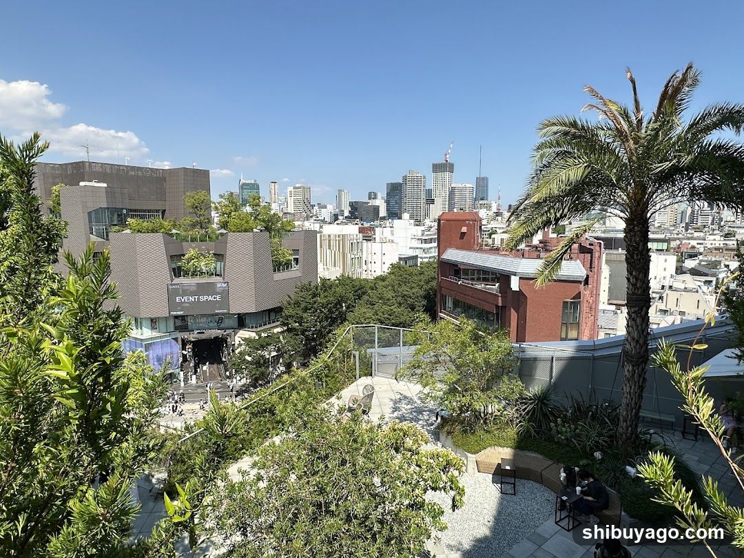 Urban Rooftop View with Event Space Signage