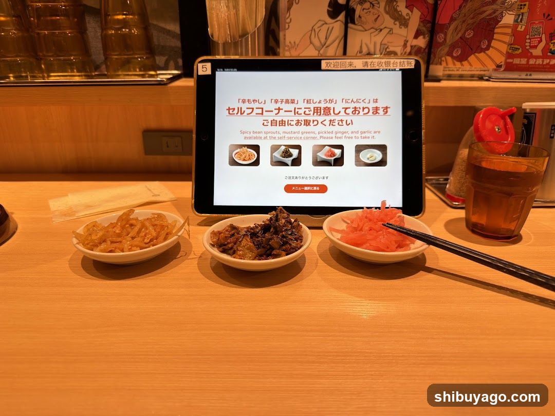 Sushi Bar Self-Service Corner