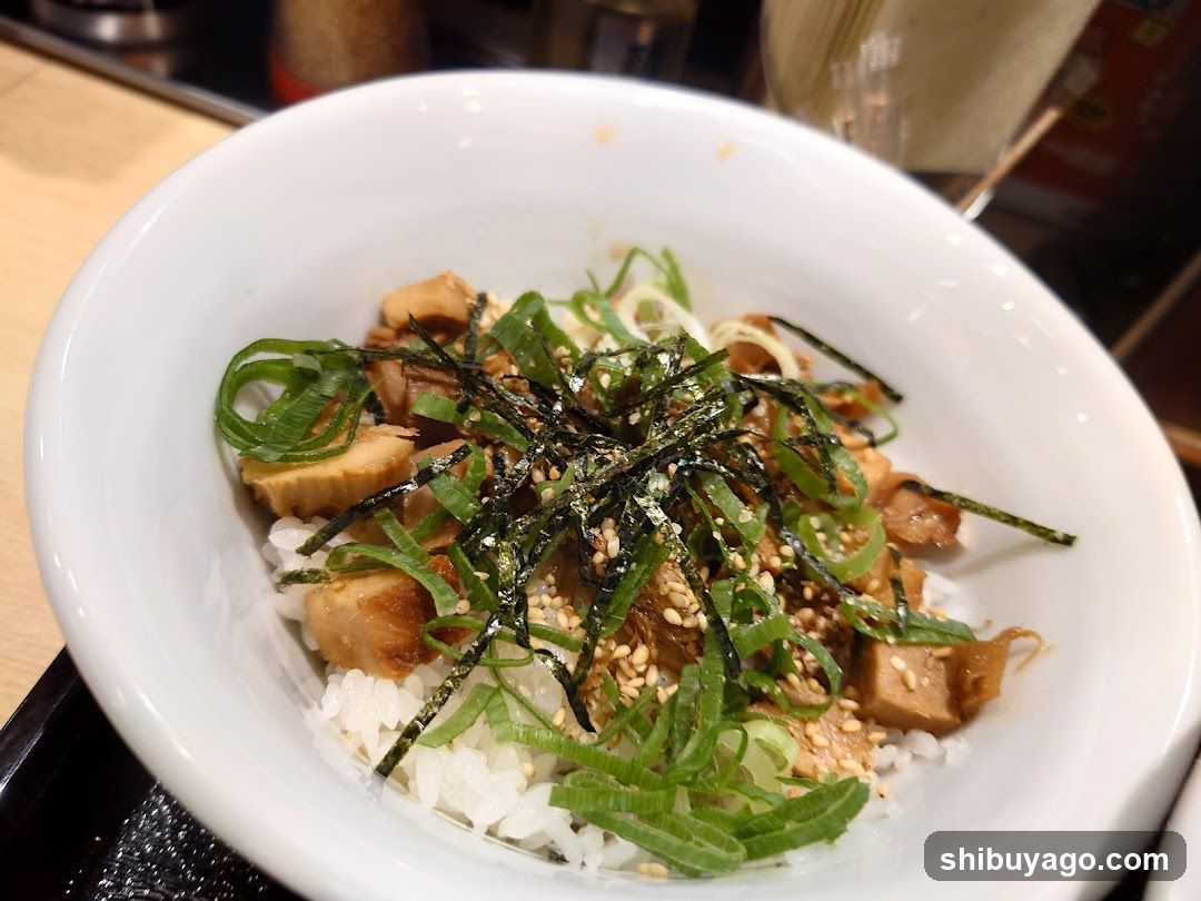 Rice Bowl with Tofu and Scallions