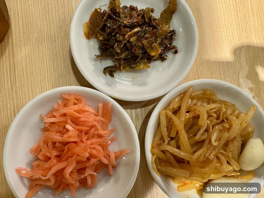 Side Dishes at a Korean Restaurant