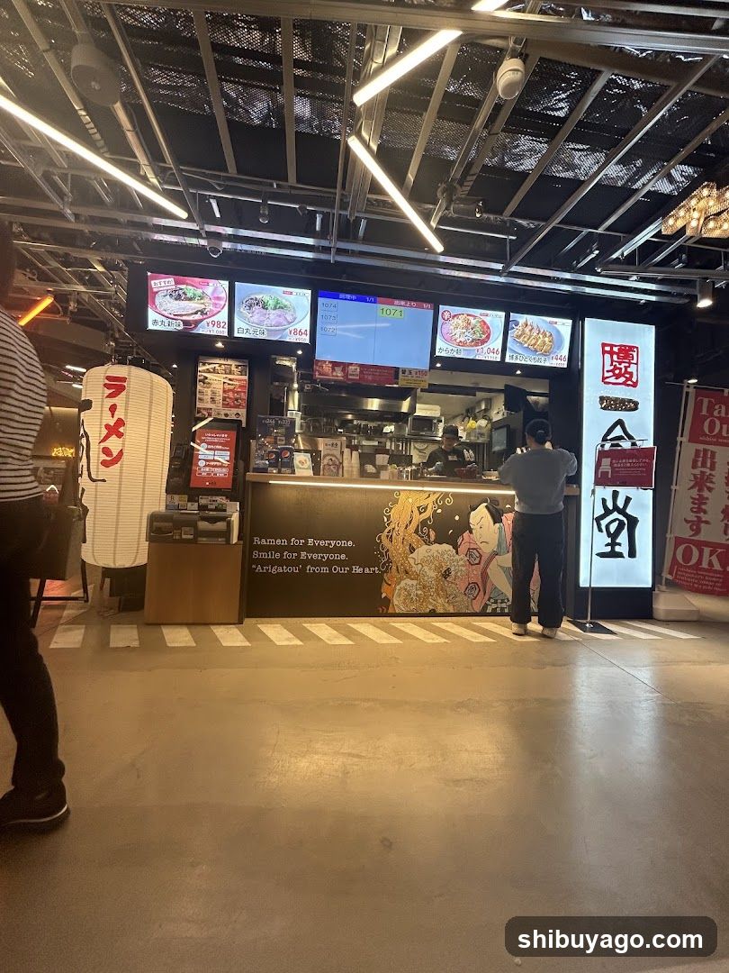 Ramen Shop Interior View