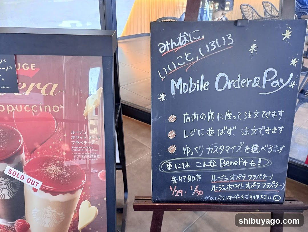 Starbucks Mobile Order & Pay Signage