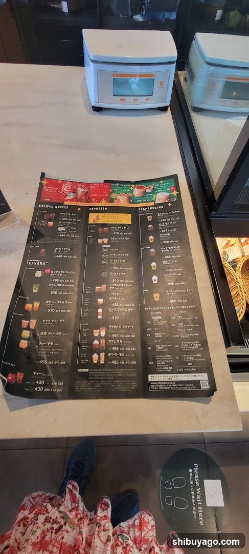 Teavana Menu Display