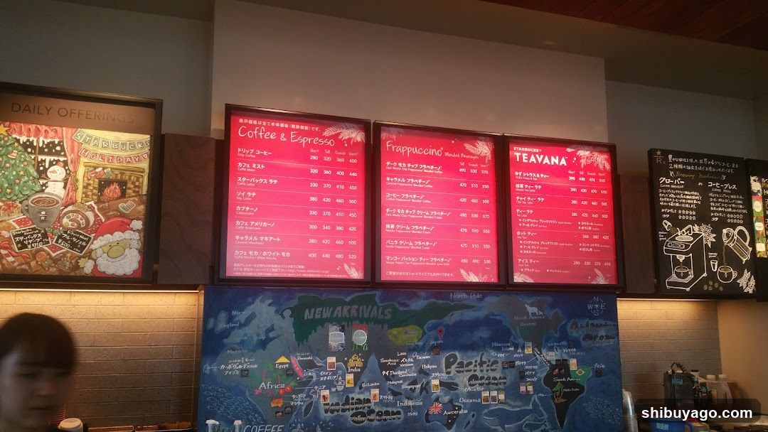 Coffee Shop Interior Menu Display