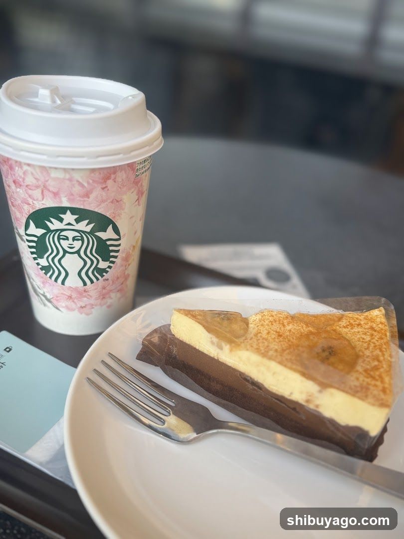 Starbucks Cake and Coffee