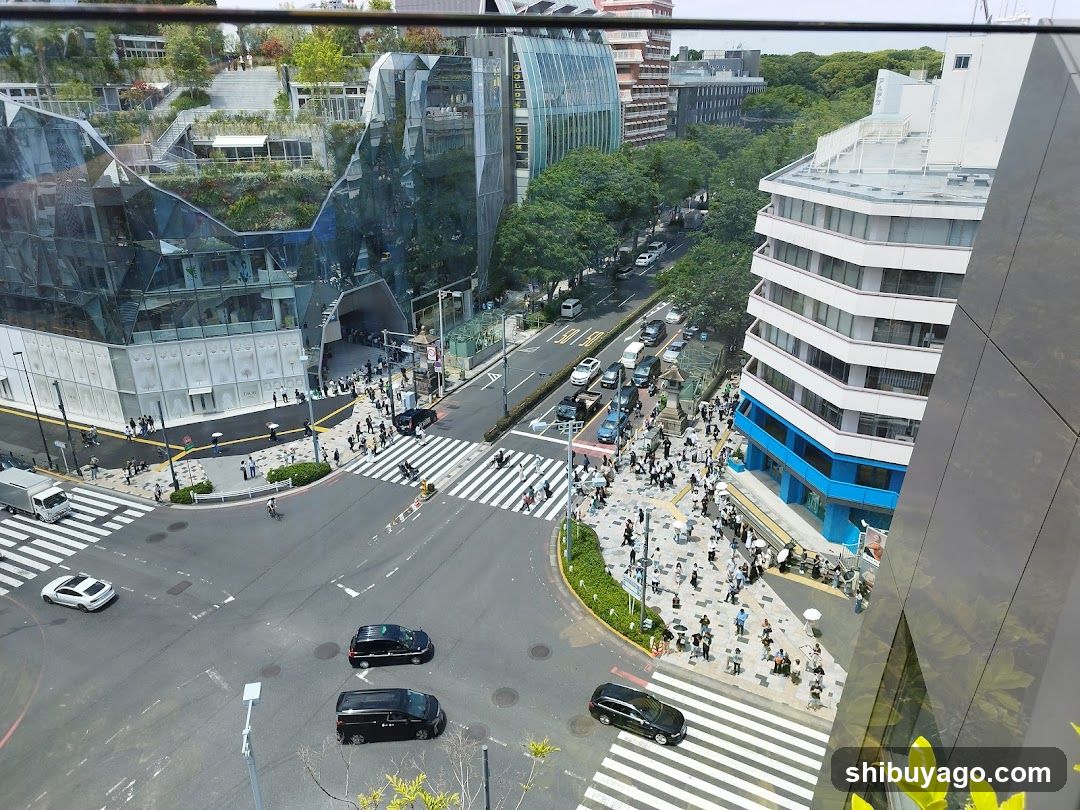 Urban Intersection with Pedestrian Crowds