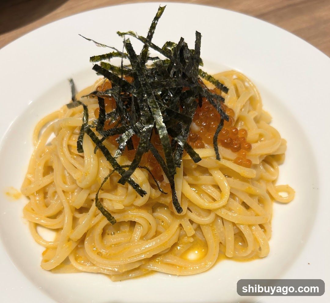 Pasta with Caviar and Nori
