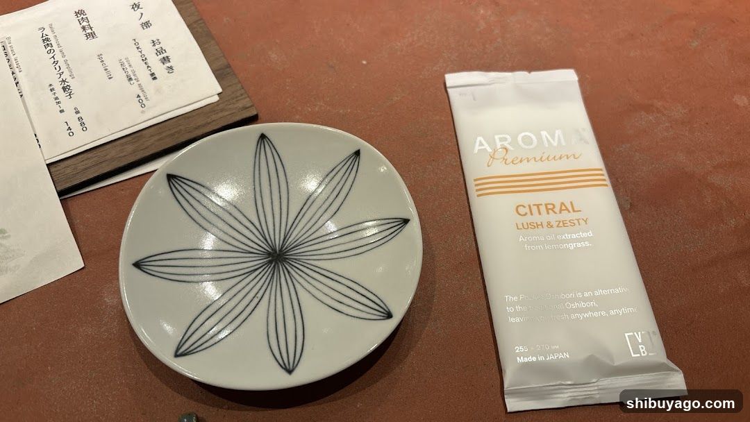 Aromax Premium Citral sachet and floral dish