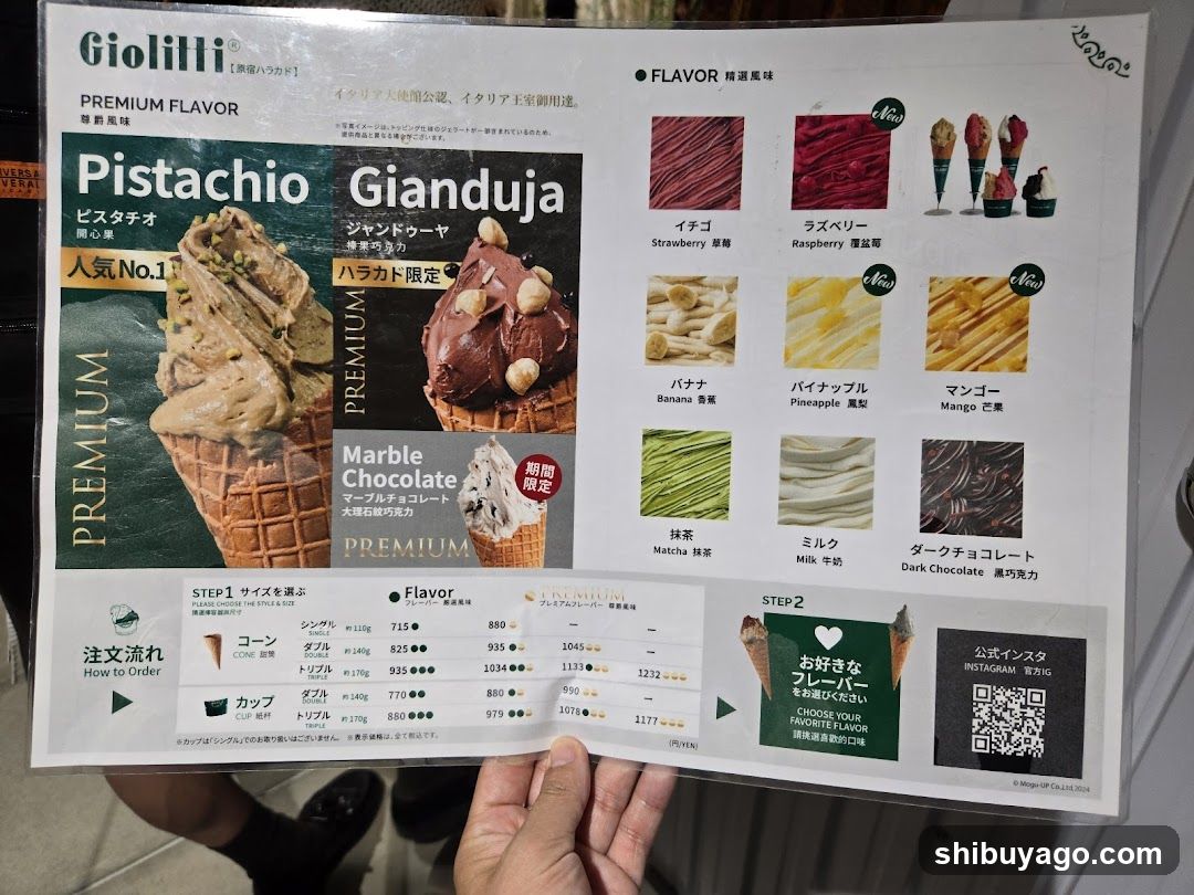 Giolilli Menu Display