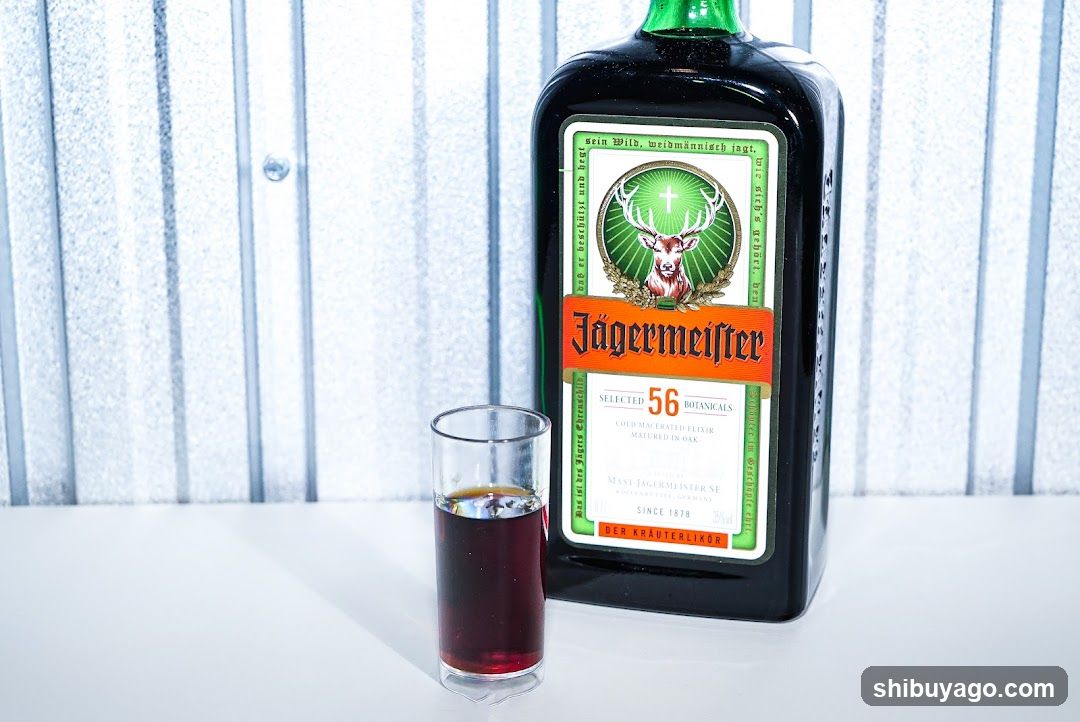 Jägermeister Bottle and Shot Glass