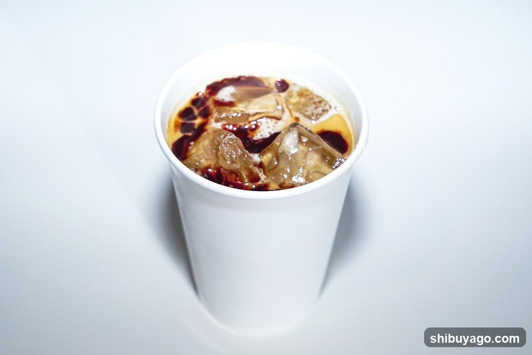 Iced Coffee in White Cup