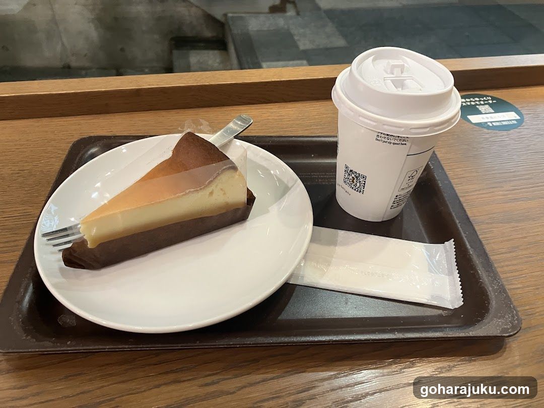 Cheesecake and Coffee on Tray