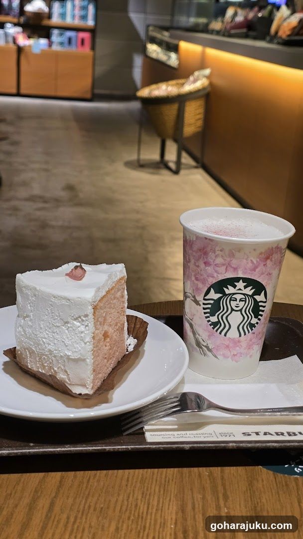 Starbucks Coffee and Cake
