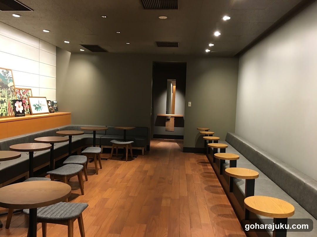 Interior of a modern café or restaurant
