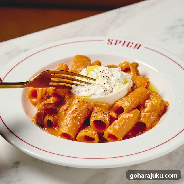 Spica Pasta Dish with Burrata