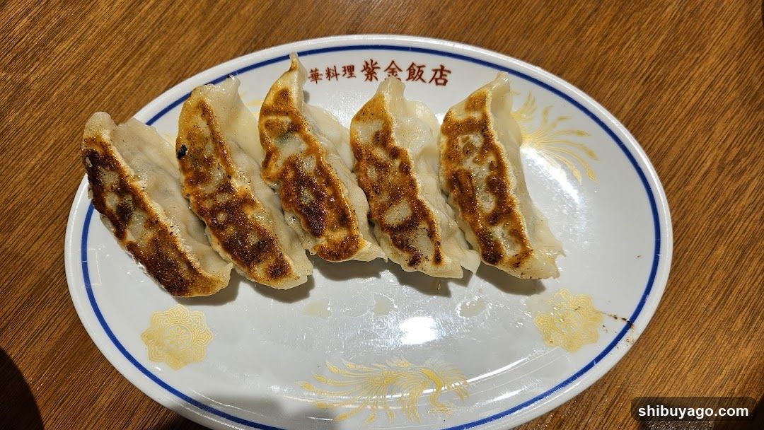 Gyoza on a plate
