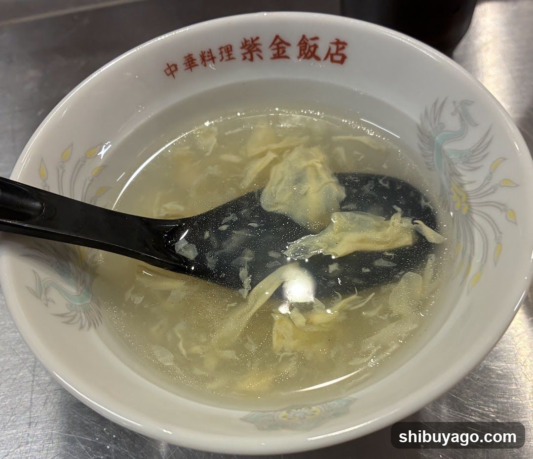 Bowl of egg drop soup