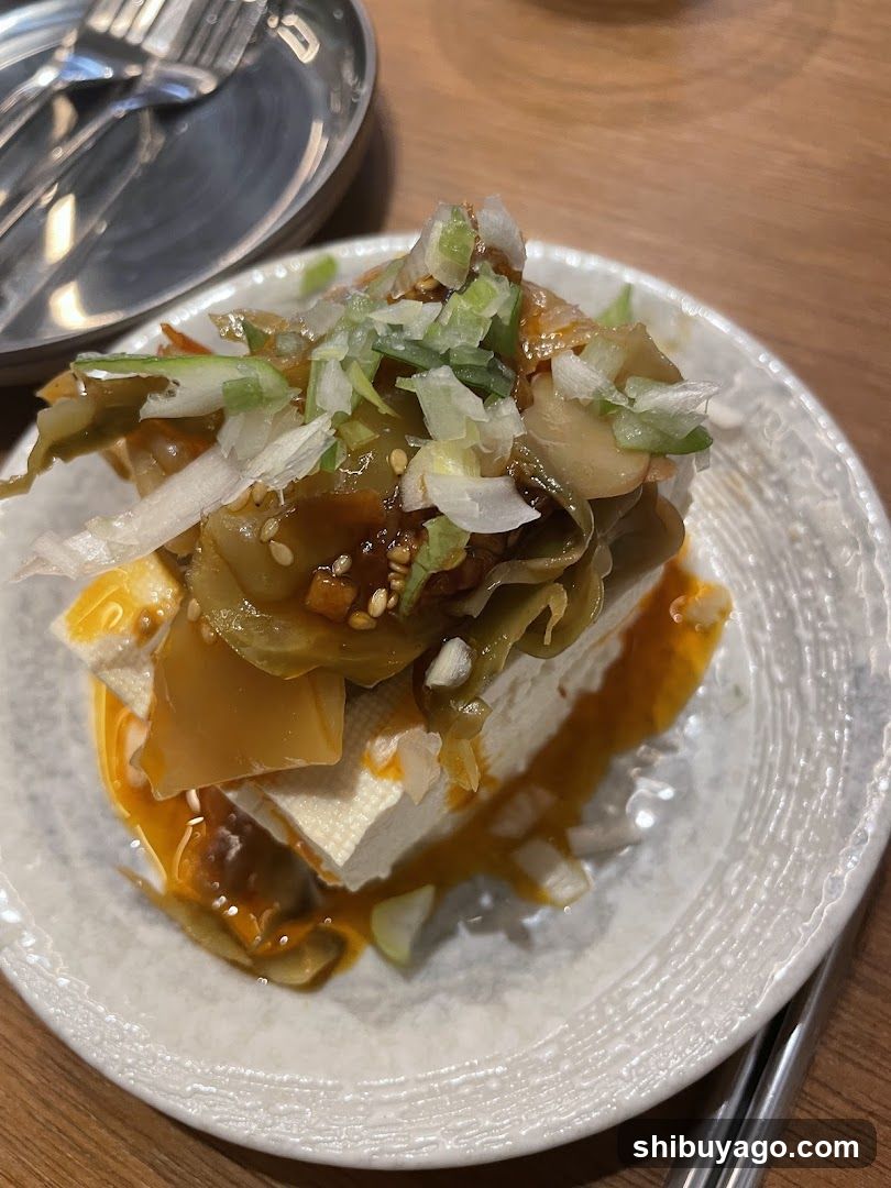Dish with Tofu and Pickled Vegetables