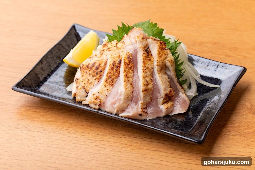 Sliced Grilled Fish with Garnish