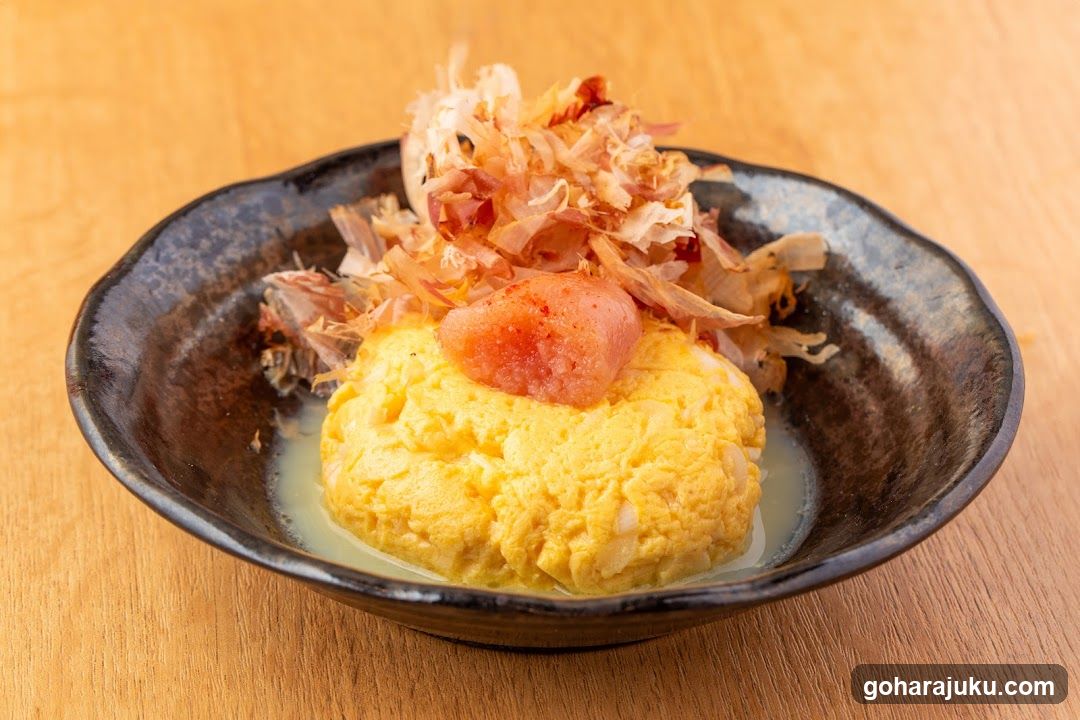 Japanese Omelette Dish with Katsuobushi