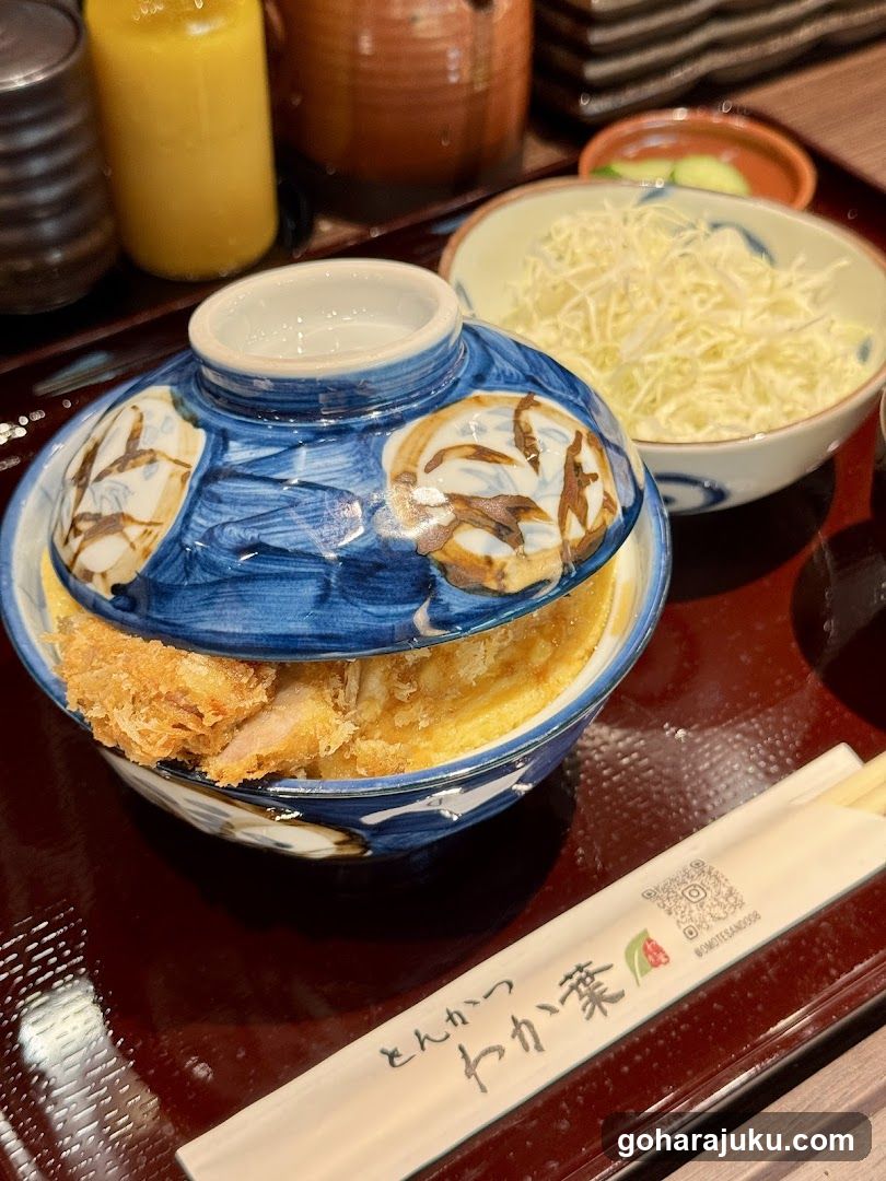 Tonkatsu with shredded cabbage