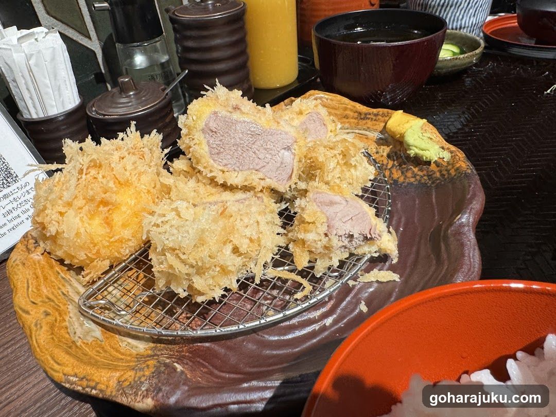 Fried Meat Dish with Tempura