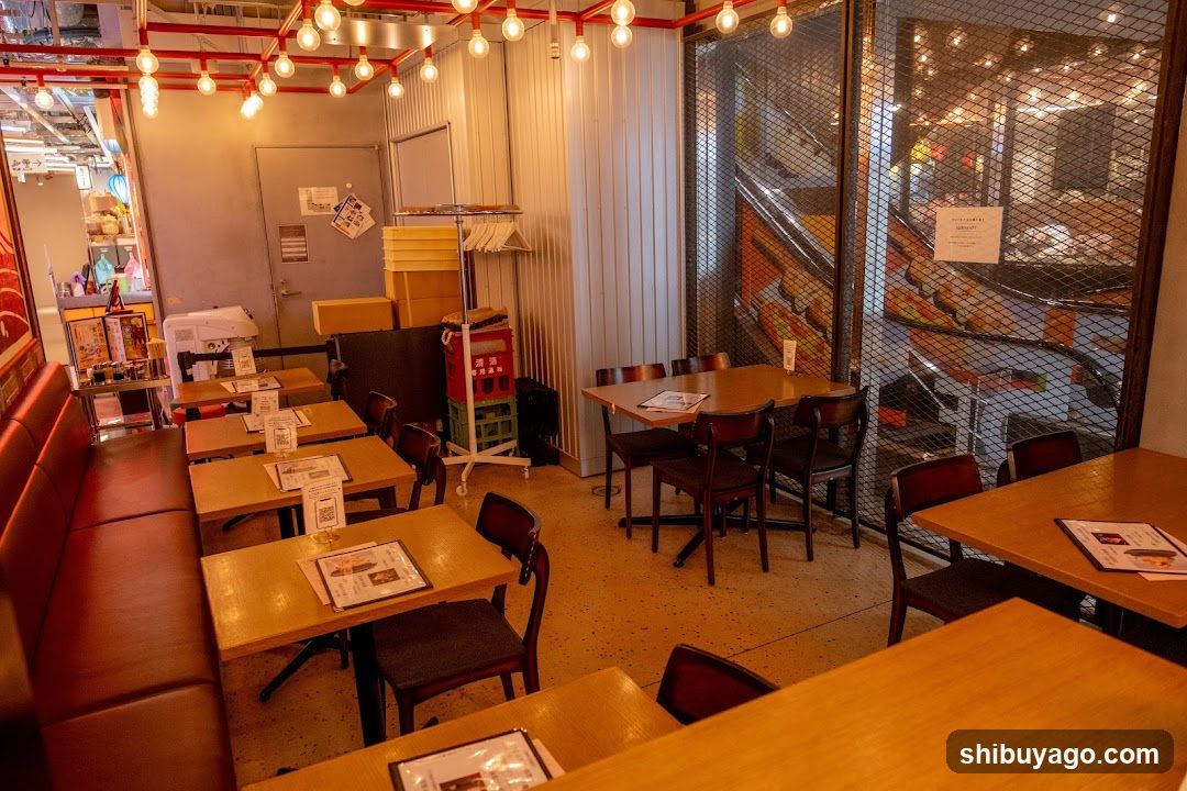 Restaurant Interior with Tables and Seating