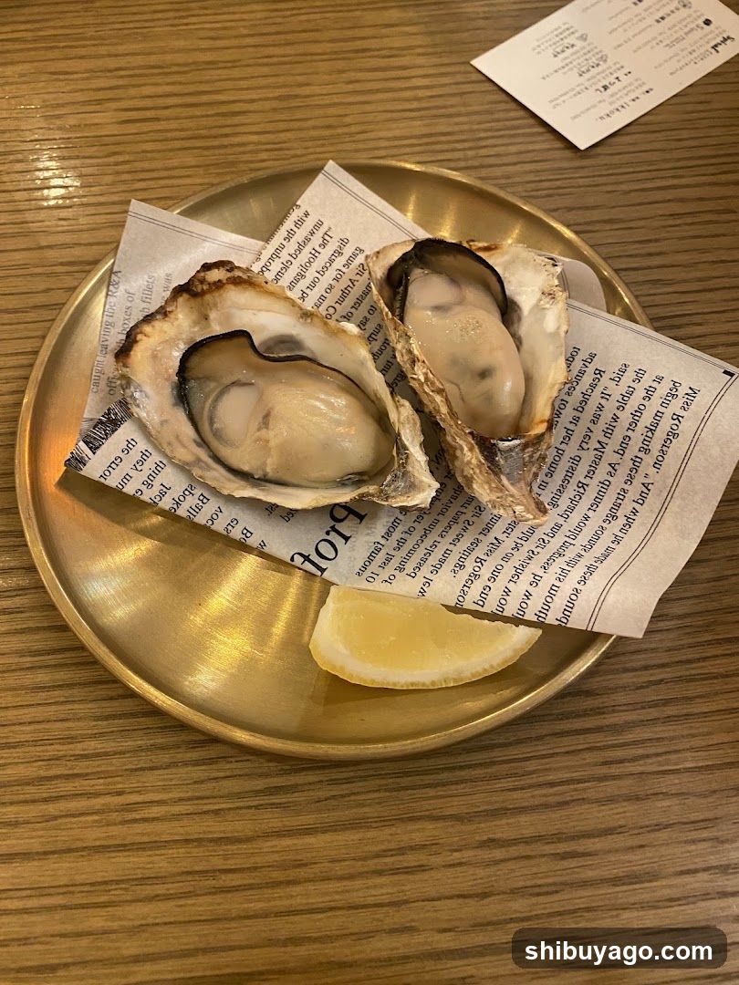 Oysters on a Plate
