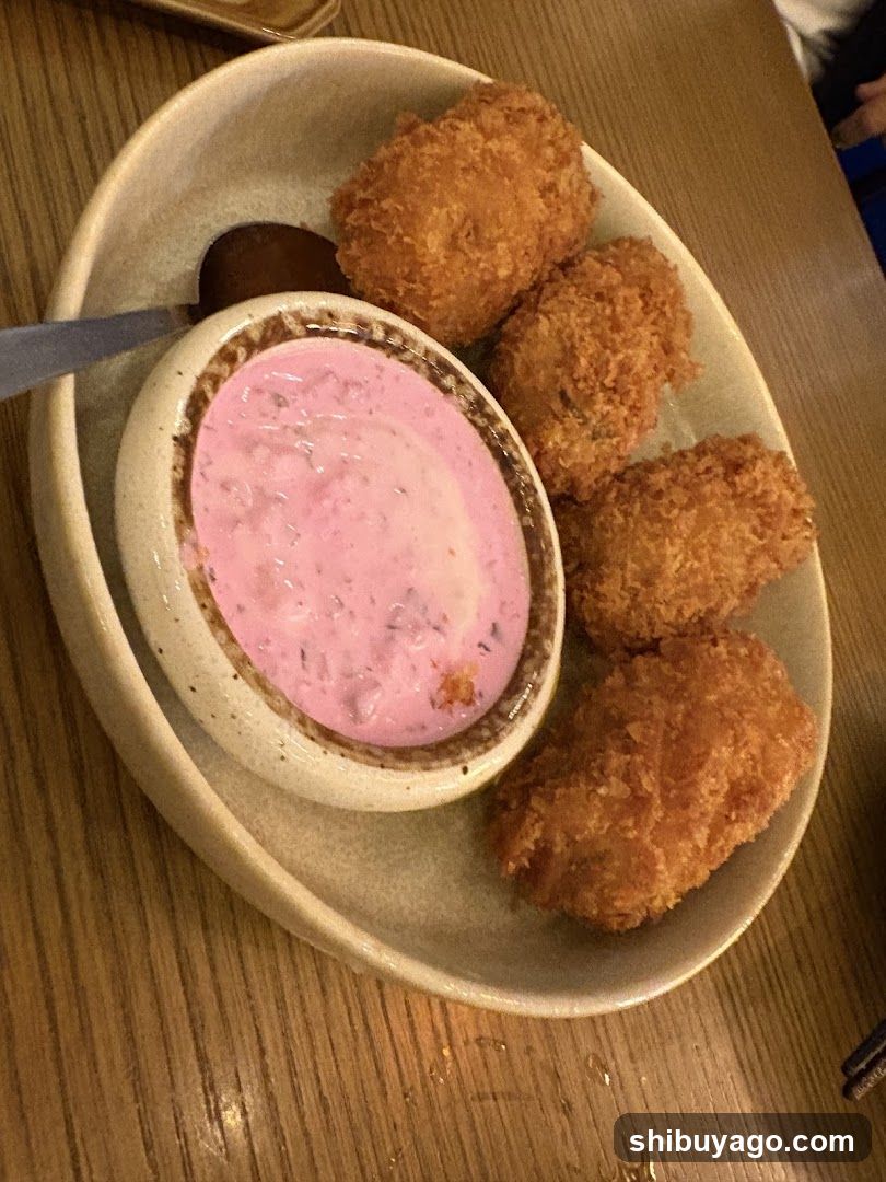 Crispy Croquettes with Pink Dip