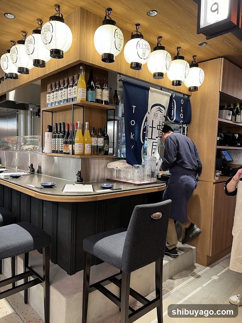 Bar Interior with Staff and Decor