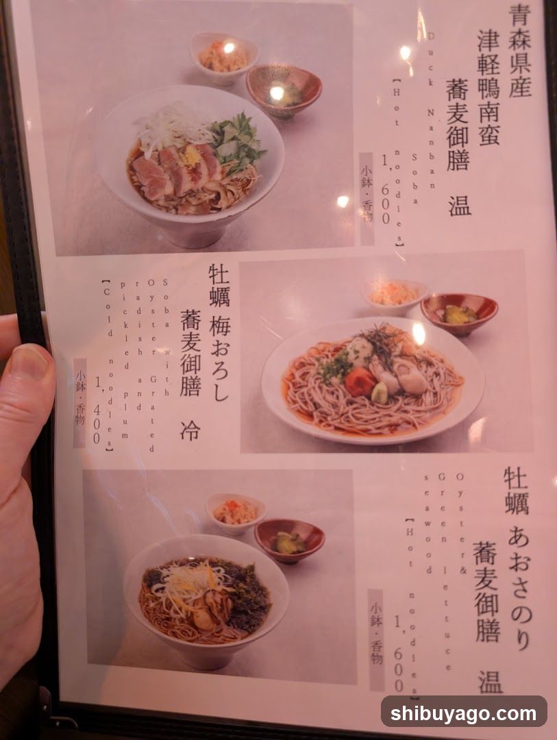 Soba Menu Board